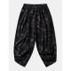 Mens Kimono Ethnic Style Loong Gragon Print Elastic Waist Two Piece Outfits